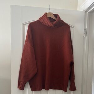 Jenni Kayne Rust Turtleneck Sweater